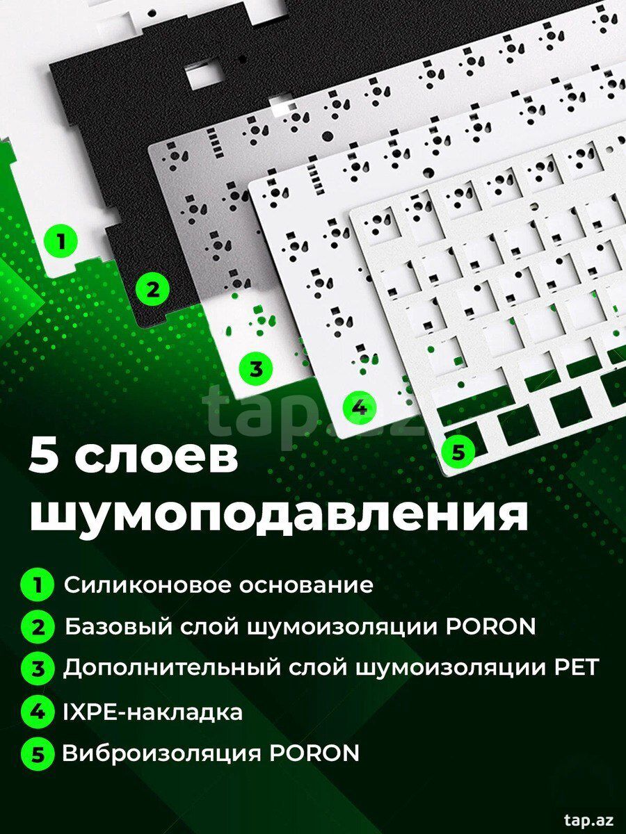 AULA F75 MAX Blue Purle White Mechanical Gaming Keyboard — Elektronika, Bakı (7)