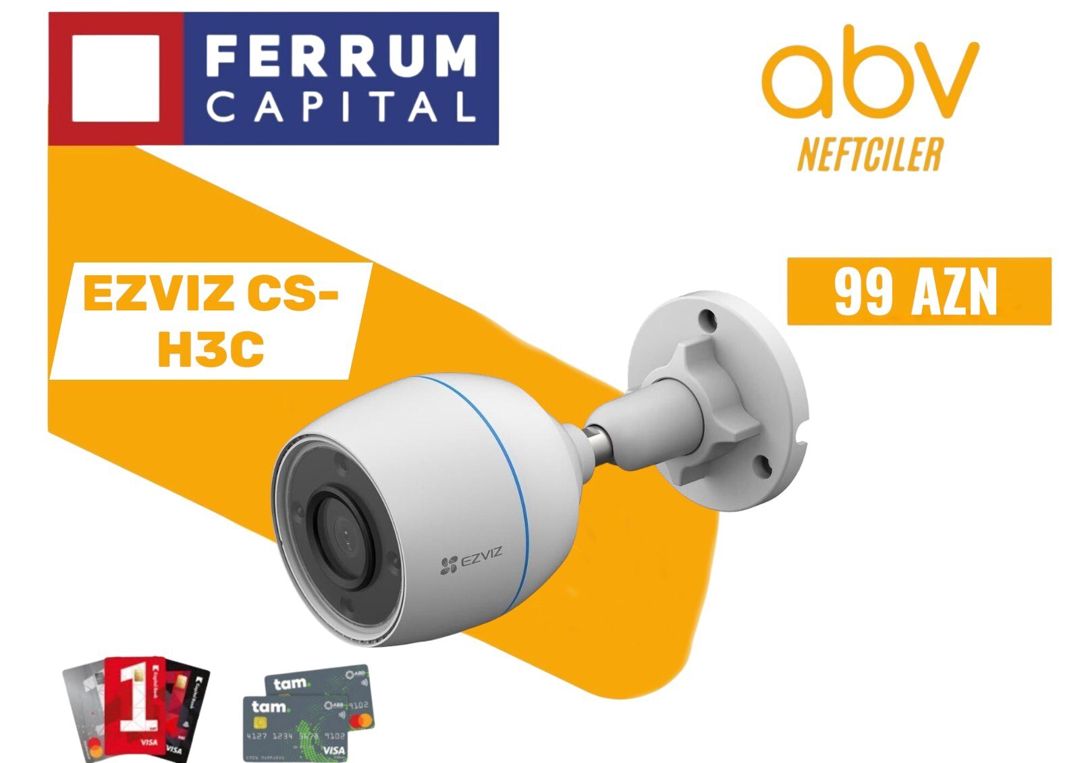 Kamera EZVIZ CS-H3C-R100-1K2WFL(2.8MM) 2MP — Təhlükəsizlik sistemləri, Bakı
