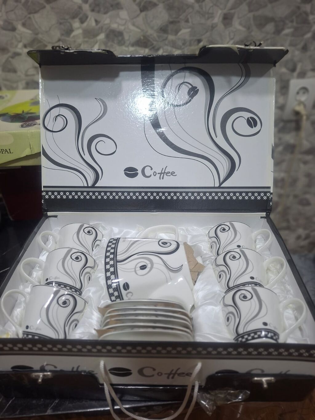 Qəhvə dəsti, rəng - Ağ, Keramika — Mallar, Bakı