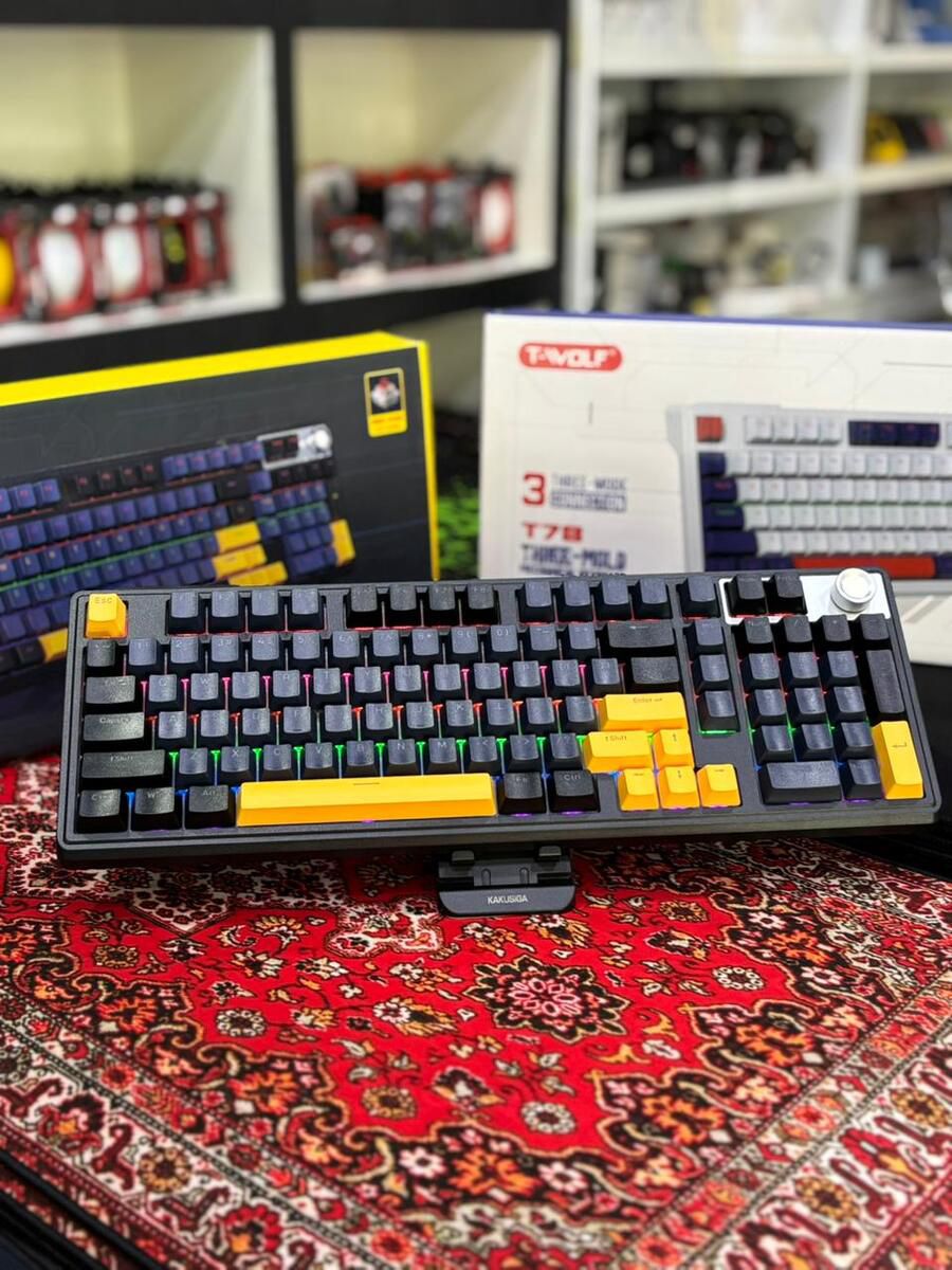 T-Wolf T78 Mexaniki Klavyatura ( Wifi+BT+USB ) — Elektronika, Bakı (8)