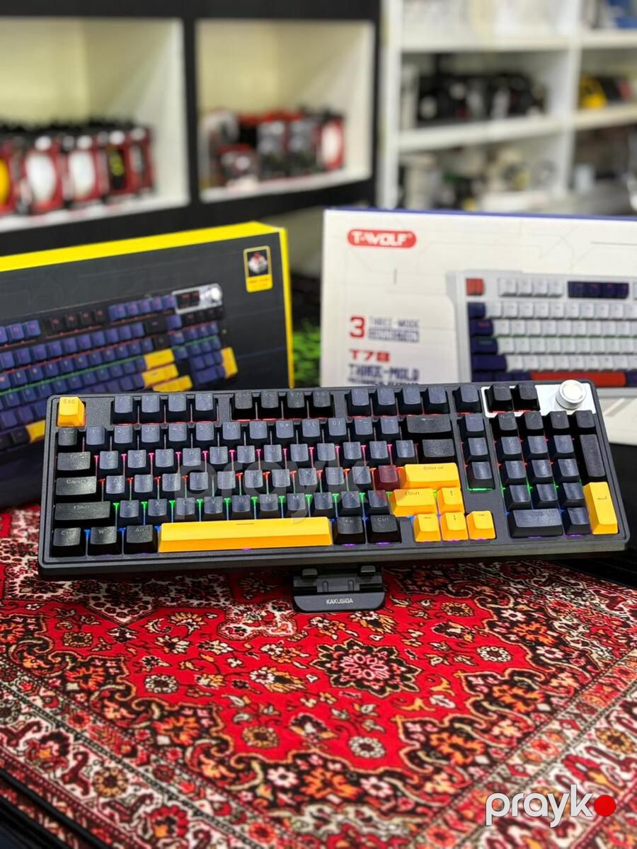 T-Wolf T78 Mexaniki Klavyatura ( Wifi+BT+USB ) — Elektronika, Bakı (8)