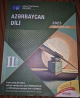 Məhsul: “Azərbaycan dili – Test Toplusu 2025”, II hissə Nəşriyyat — Zərifə Rəhimli