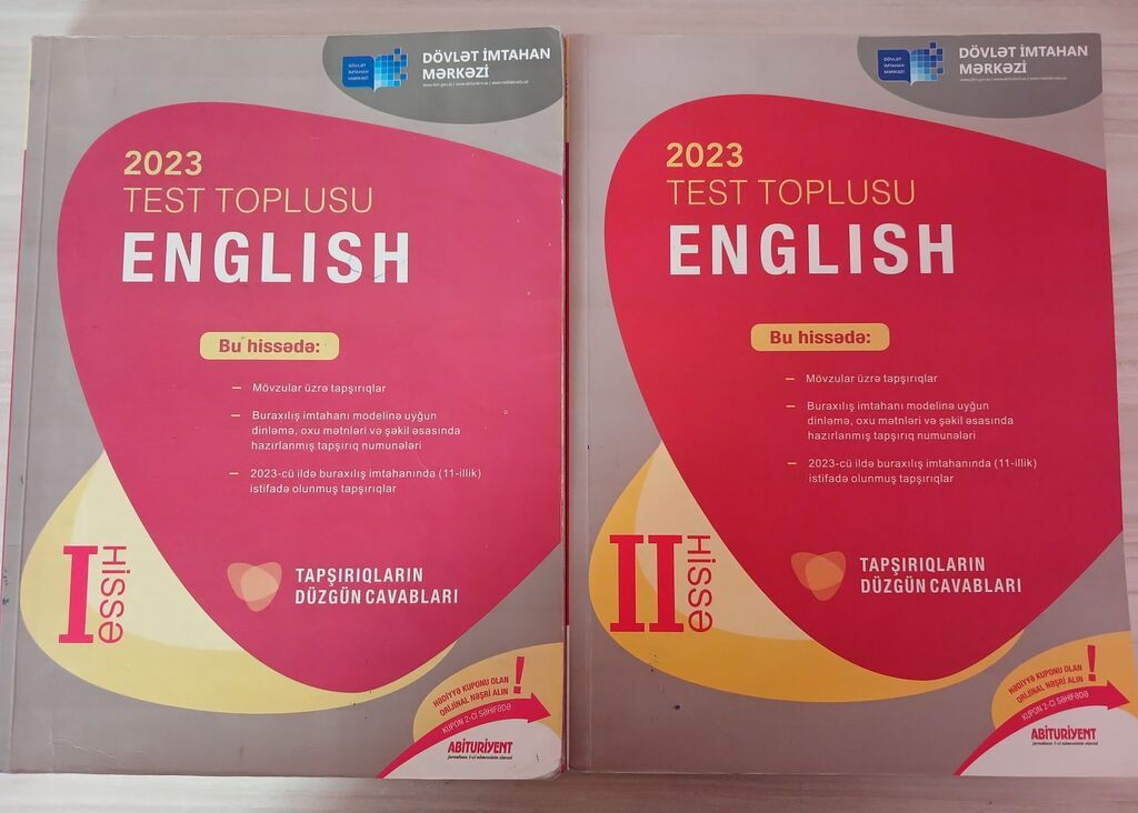 İngilis dili Testlər 11-ci sinif, DİM, 1-ci hissə, 2023 il