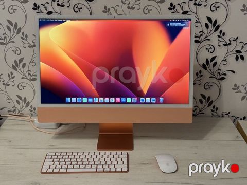 Apple iMac 24" (narıncı/qırmızı rəng) - 24 düymlük 4.5K Retina ekran