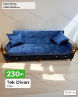 Tək divan – 210 sm - Mexanizm: Açılan, bazalı (yataq funksiyalı, alt — Мебель