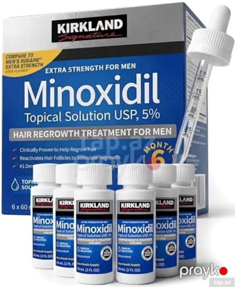 Saçı bərpaedən vasitə Minoxidil Kirkland
