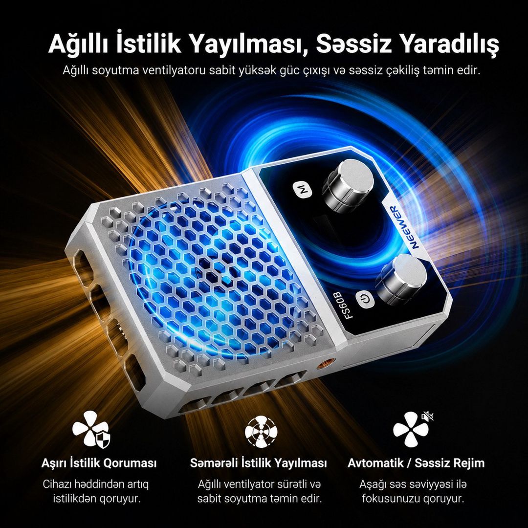 Neewer FS60B 60W Kompakt Daimi İşıq — Elektronika, Bakı (8)
