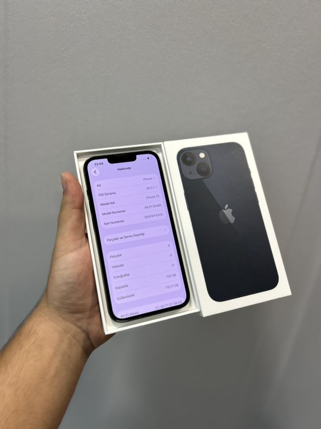 IPhone 13, 128 GB, Midnight, Face ID — Apple iPhone, Bakı (2)