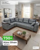 Künc divan – 300×200 sm ölçü Qiymət: 730 AZN - Mexanizm: Açılan — Ürünler