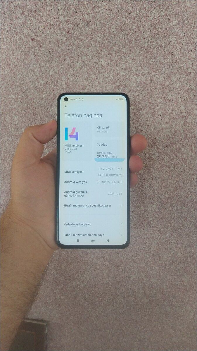 Xiaomi Mi 11 Lite Bubblegum Blue 128GB/8GB — Smartfonlar, Bakı (4)