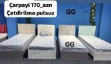 Tək çarpayı 90×200 sm — müxtəlif rənglər, matrasla birlikdə, pulsuz çatdırılma — Çarpayılar