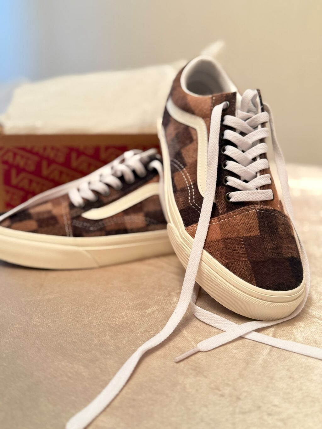 Məhsul: Vans Old Skool – Sweater Check . 40 Ölçü ama 41 də olur polnu — Şəxsi əşyalar, Tərtər (3)