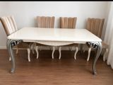Qonaq otağı üçün, İşlənmiş, Açılmayan, Kvadrat masa, 6 stul — Furniture