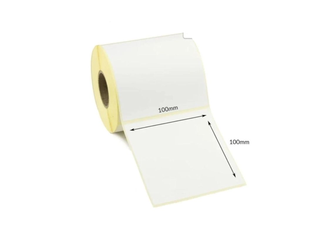 Etiket lenti 10x10 sm, ağ, 250 etiket — Mallar, Bakı (2)