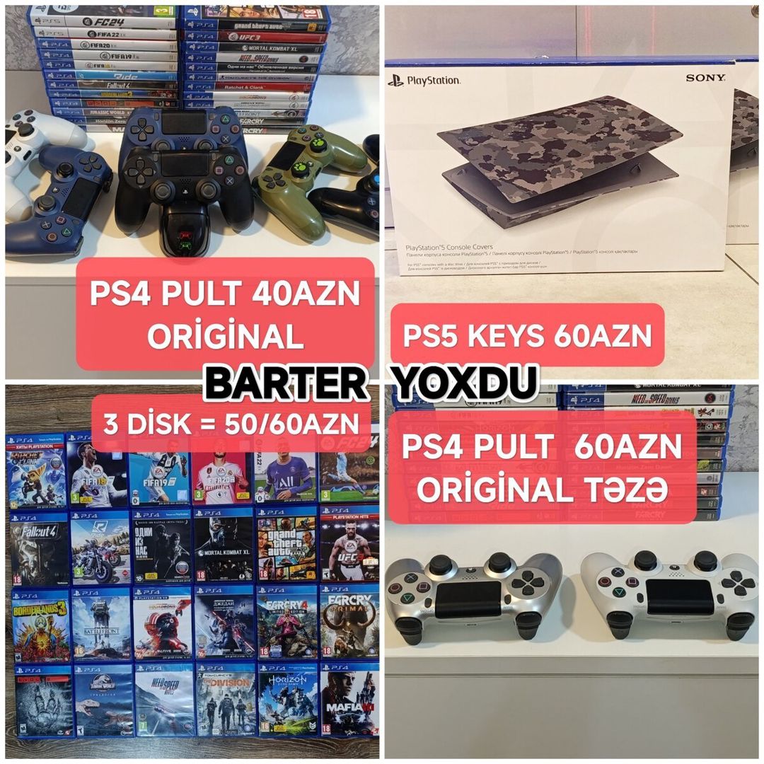 PS4 və PS5 üçün oyun diskləri — Elektronika, Bakı