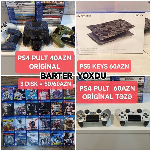 PS4 və PS5 üçün oyun diskləri — Bakı