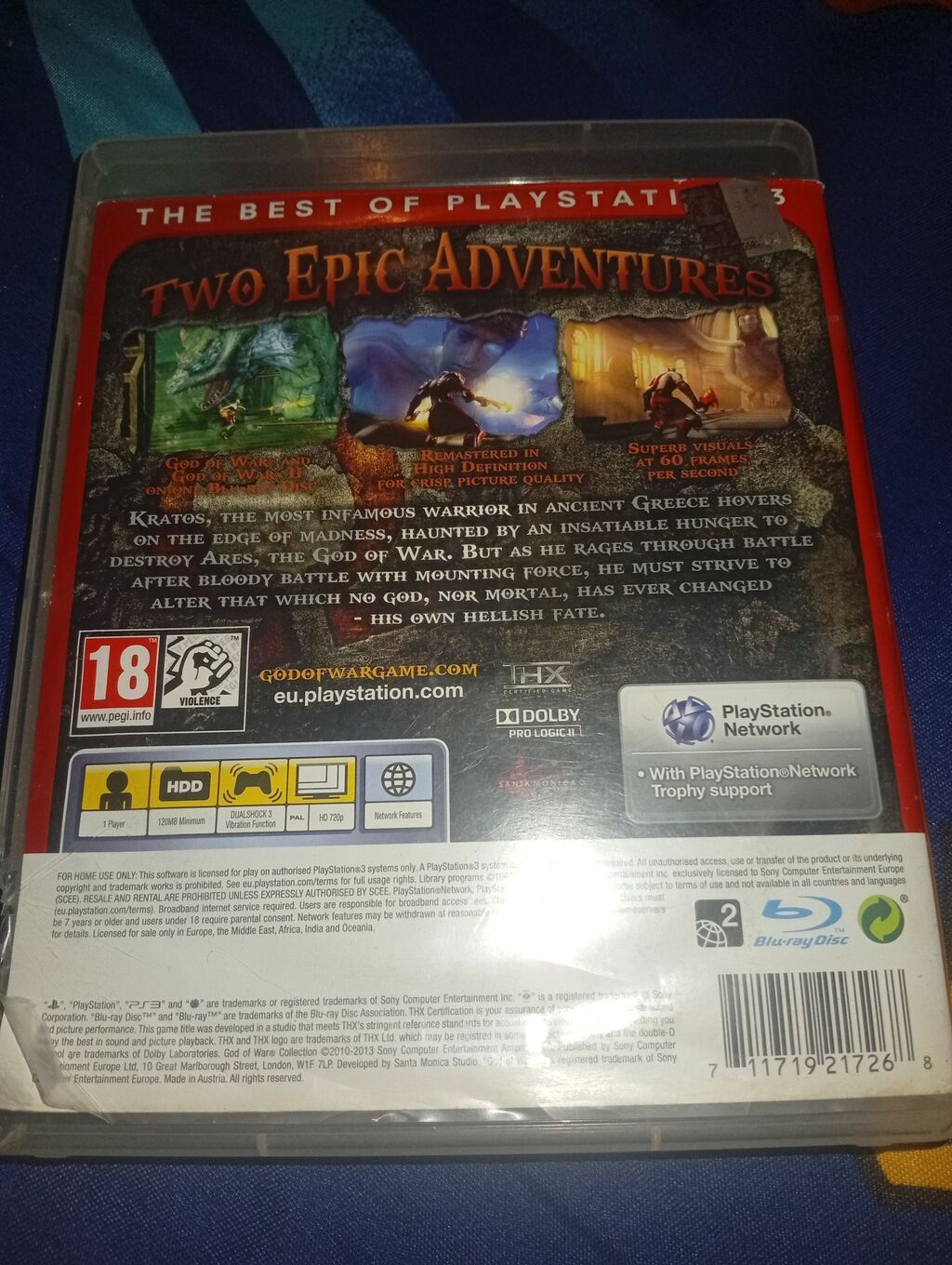 Məhsul: God of War Collection PS3 Disk — Disk heç işlədilməyib orginal — Elektronika, Gəncə (3)