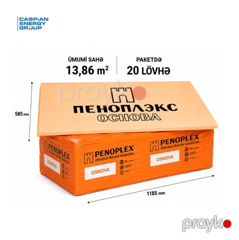 XPS Penoplex Osnova 20 mm — Bakı