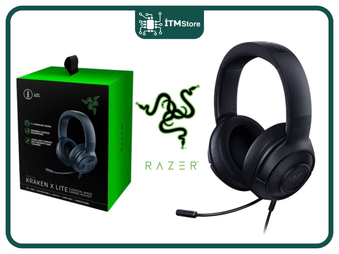 Razer Kraken X Lite (Black) RZ04-02950100-R381 — Elektronika, Bakı