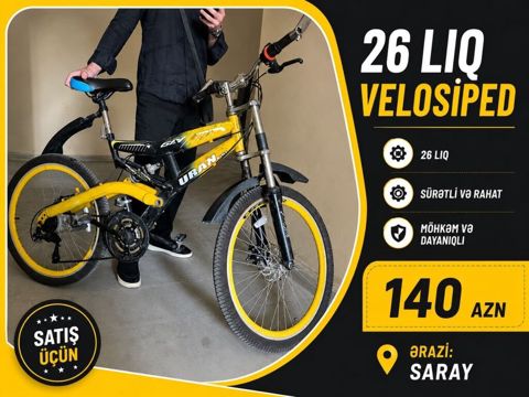 Aynur92👑 Qiymet 140 Azn Velosiped satilir 26 liq Erazi:Saray