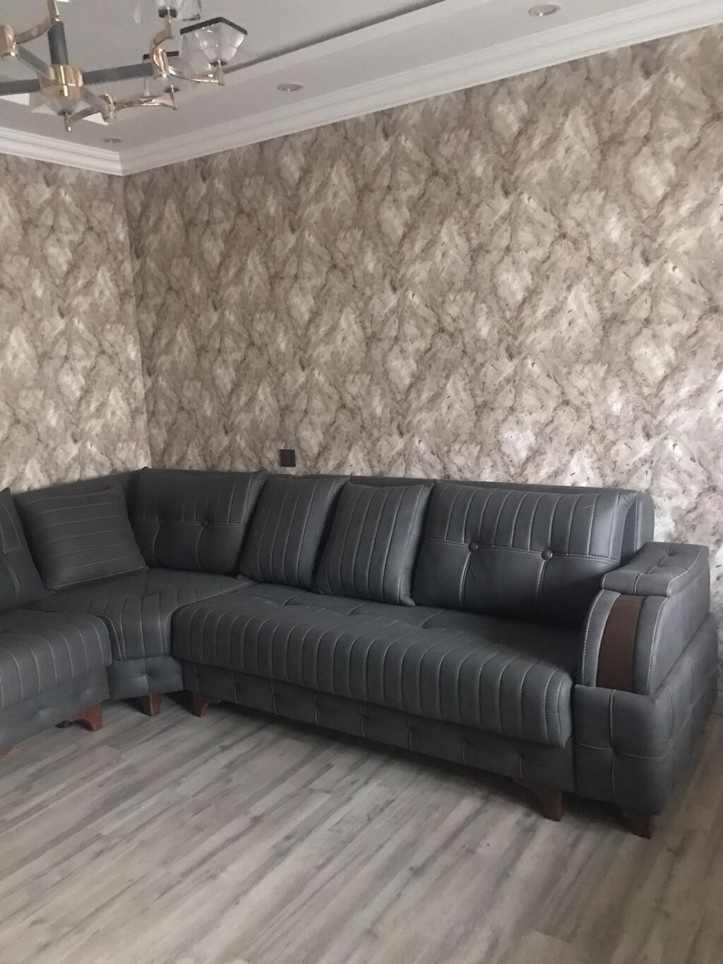 Künc divan, Yeni, Açılan, Bazalı, Süni dəri — Mebel, Sumqayıt (3)