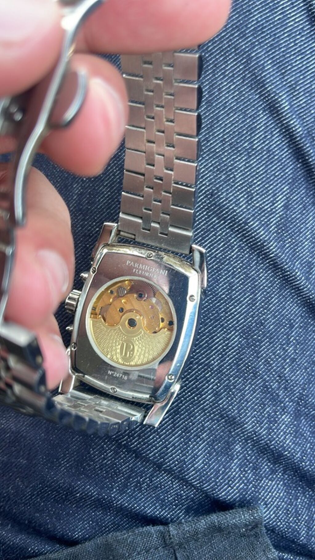 Parmigiani Fleurier kişi qol saatı Korpusun şüşesi göründüyü kimi — Qol saatları, Qobu (2)