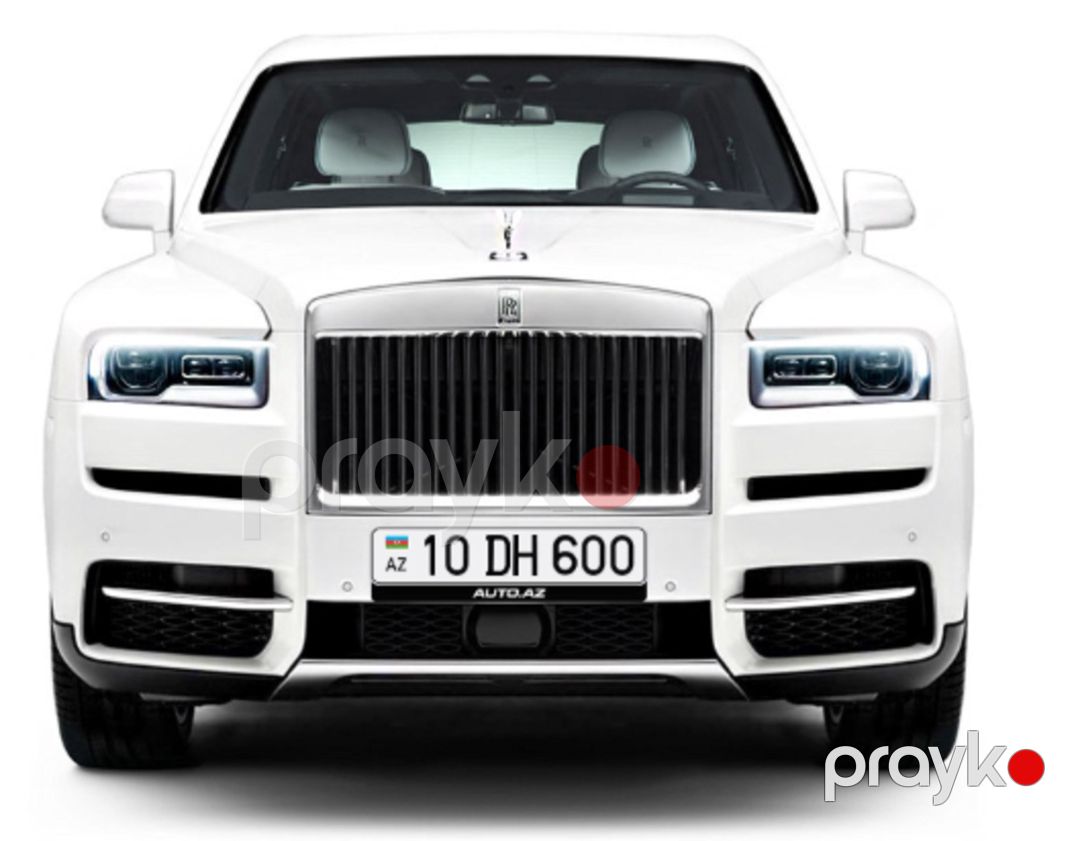 Avtomobil qeydiyyat nişanı - 10-DH-600 — Avto, Bakı (2)