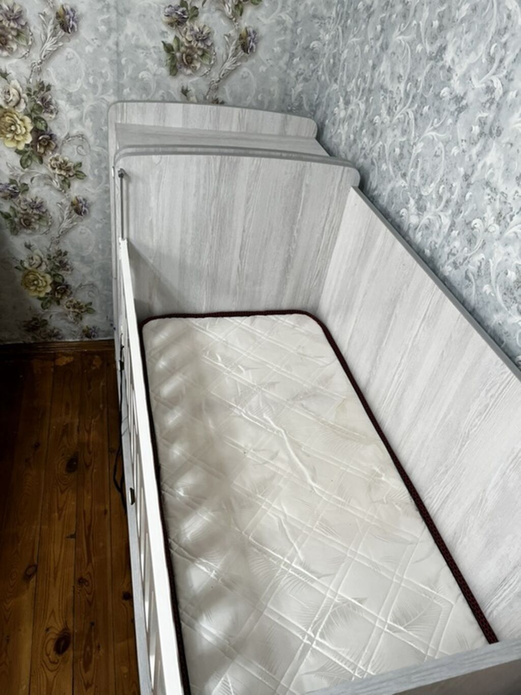 Uşaq çarpayısı – “Baby Mood” kombinə edilmiş model - Rəng: Açıq boz — Mebel, Xırdalan (2)