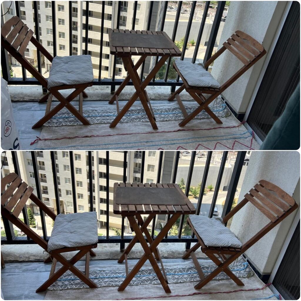 Balkon desdi 120 azn.Desde masa+2 stul daxildi(Gülü) — Mebel, Bakı