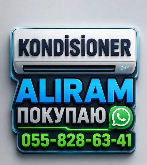 Kondisioner alırıq Tipliləri: divar, tavan, şkaf dollap ücün — Bakı