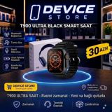 T900 Ultra Black Smart Saat - Bluetooth bağlantısı - Təmiz səs və — Smart Watches & Bracelets