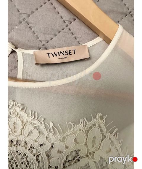 Twinset Milano krujev detalli qısa paltar S-M beden. cox Baha alinib