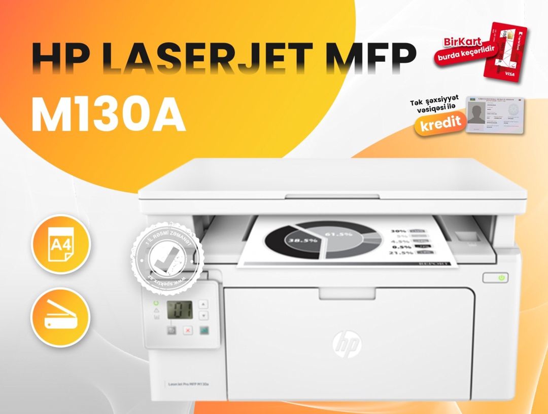 Printer HP LaserJet Pro MFP M130a — Elektronika, Bakı