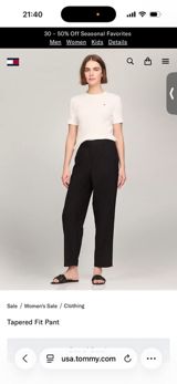 Şalvar, Tommy Hilfiger, S, rəng - Qara — Leman