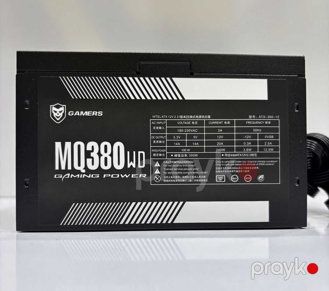 Qida bloku Gamers MQ380WD — Elektronika, Bakı (5)
