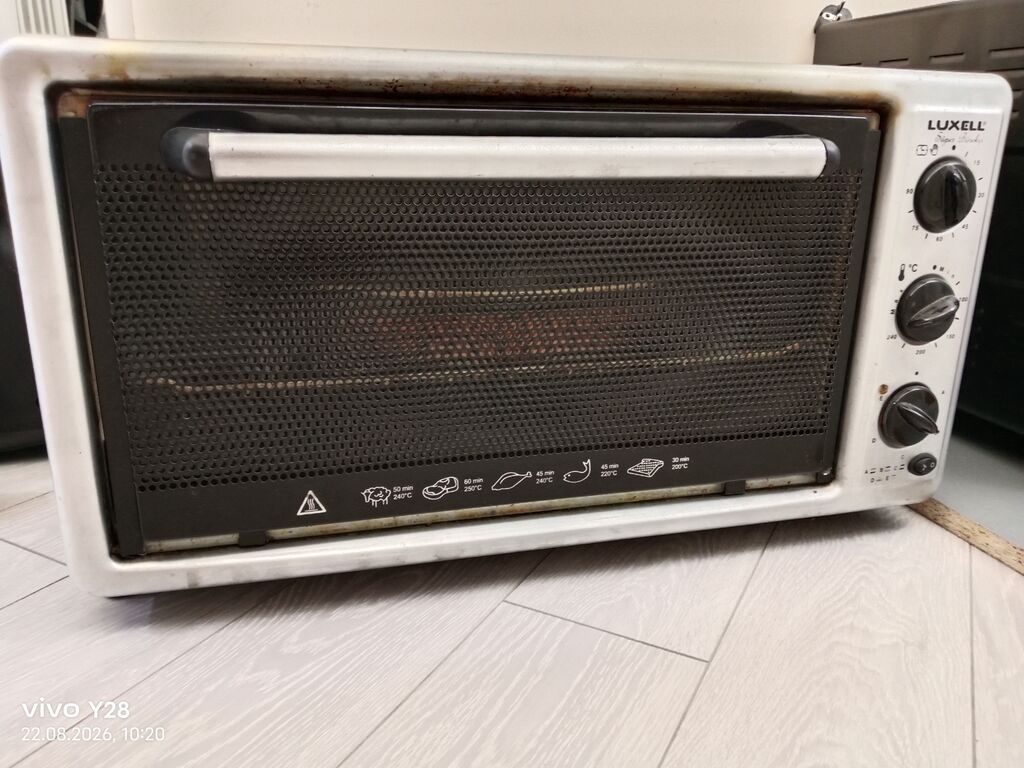 Luxell mini soba - Mexaniki idarəetmə: sağ tərəfdə 3 fırlanan düymə – — Mətbəx texnikası, Bakı