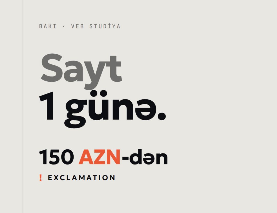 Sayt, mobil tətbiq, bot hazırlanması — Mallar, Bakı