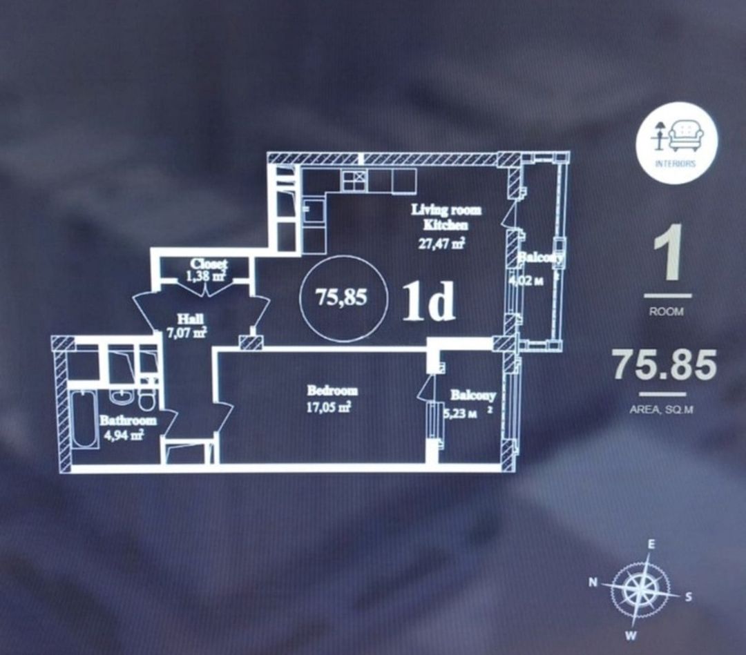 Satılır 2 otaqlı yeni tikili 76 m² — Mənzil, Bakı (5)