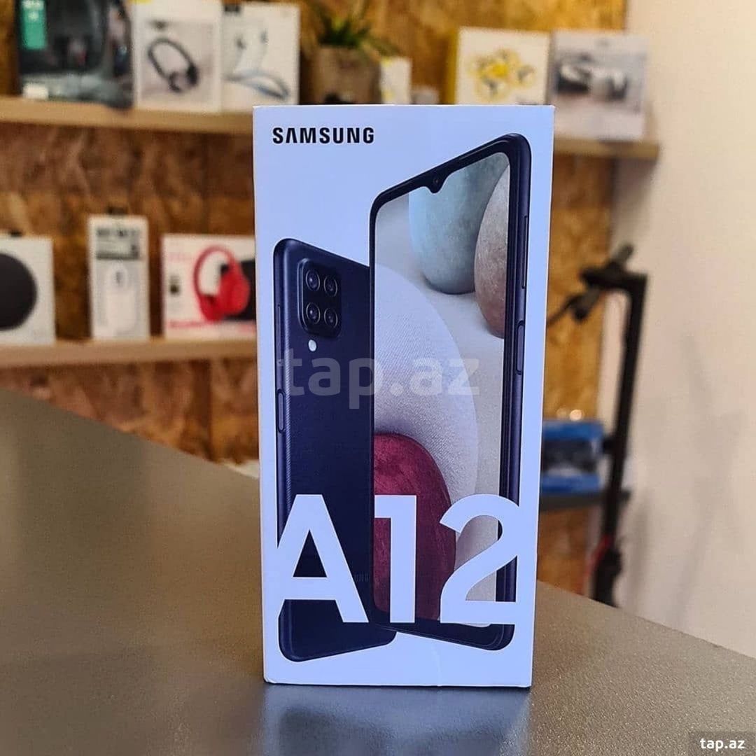 Samsung Galaxy A12 Black 32GB/3GB — Telefonlar və qadjetlər, Bakı (2)
