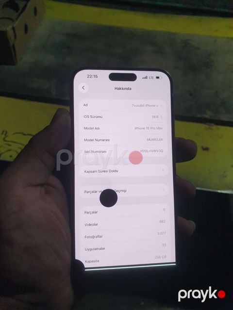 Apple iPhone 15 Pro Max, 256 GB, Natural Titanium
