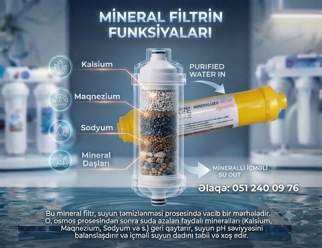 Water Boss Reverse Osmosis System – Mineralized Filter Dynamic Məhsul — Mətbəx texnikası, Bakı (2)
