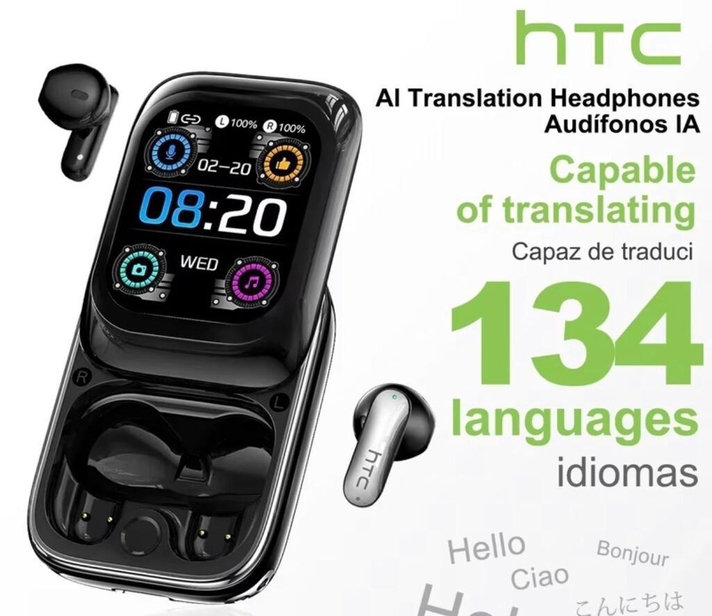 HTC NE48 simsiz qulaqlıq dəsti, sensor ekranlı enerji doldurma qutusu