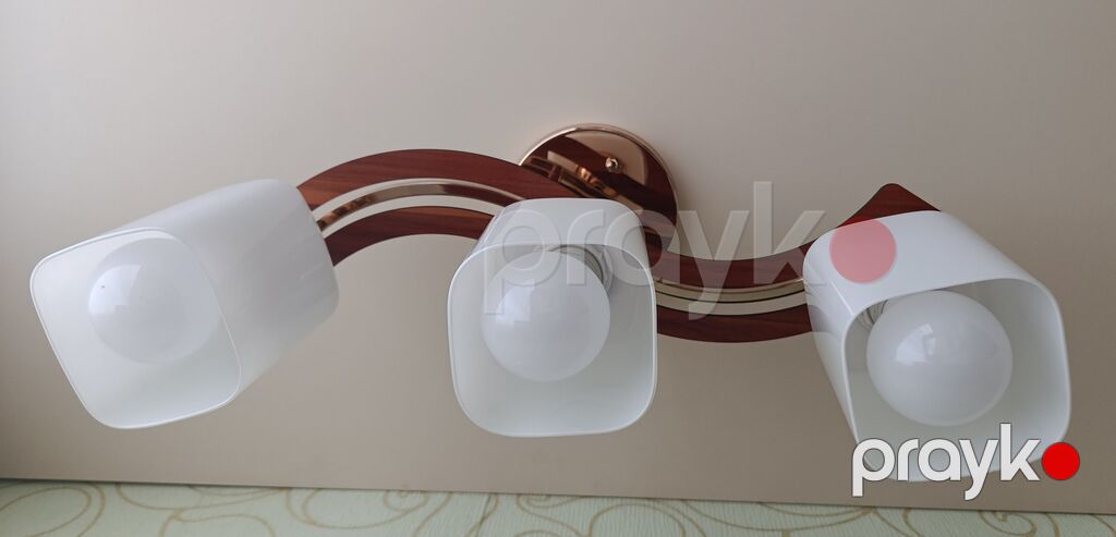 Çılçıraq, 3 lampa, Metal — Tavan is?qlar? v? cilc?raqlar, Bakı (4)
