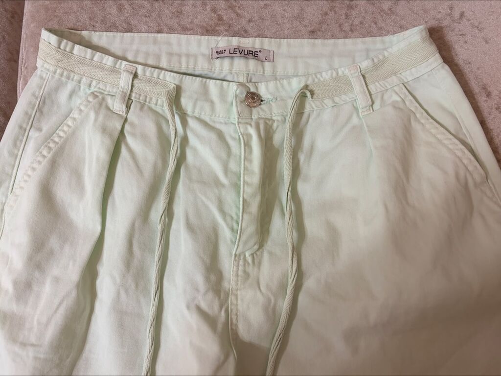 Açıq mətbəx rəngində (solğun mint) yüngül şalvar. - Model: rahat — Şəxsi əşyalar, Bakı (5)