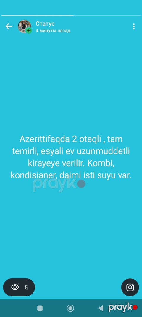 Azerİttifaqda 2 otaqlı, tam təmirli və əşyalı mənzil uzunmüddətli