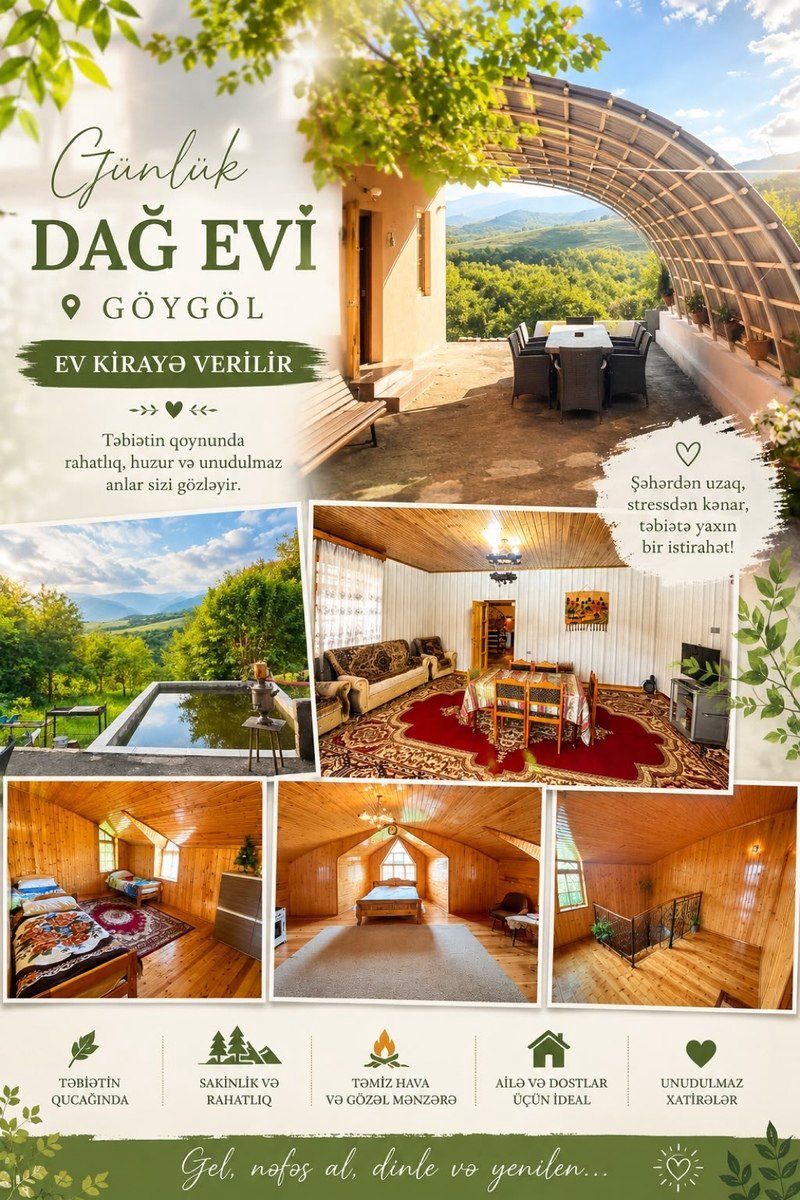Bağ evi kirayə verilir, Şəhriyar kəndi — Daşınmaz əmlak, Göygöl (2)