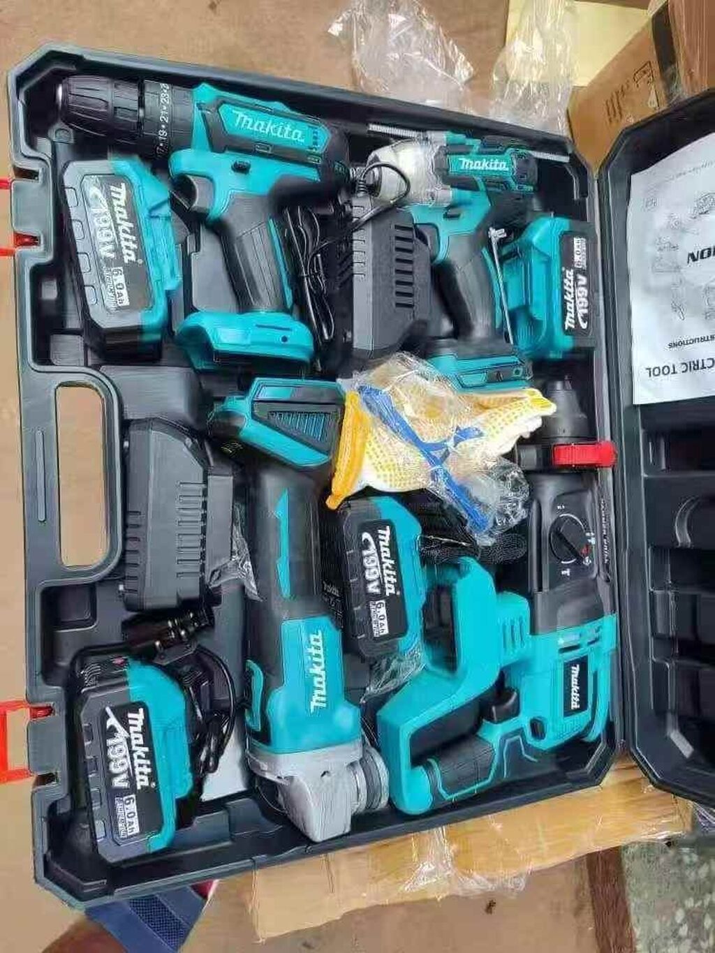Makita 19V simsiz elektrik alətləri dəsti – çoxfunksiyalı professional — Alətlər, Digah