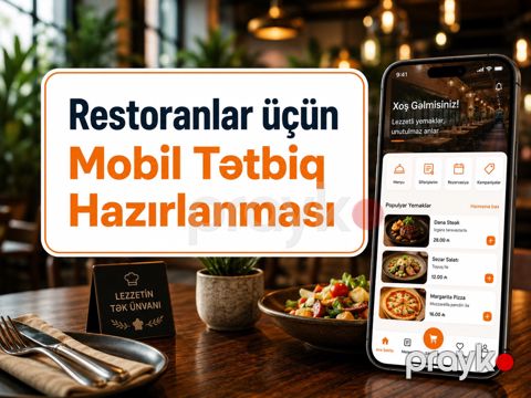 Restoranlar üçün mobil proqram hazırlanması — Bakı
