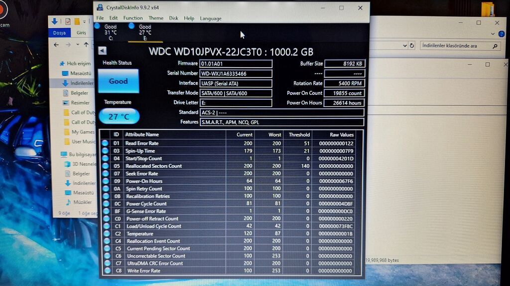 Sərt disk (HDD) Western Digital (WD), 1 TB, İşlənmiş — Elektronika, Gəncə (2)