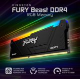 Operativ yaddaş Kingston FURY Beast RGB DDR4-3600 16GB — HyperTitan — Elektronika